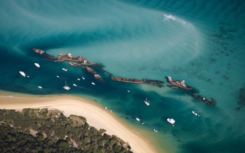 Tangalooma Wrecks at Moreton Island