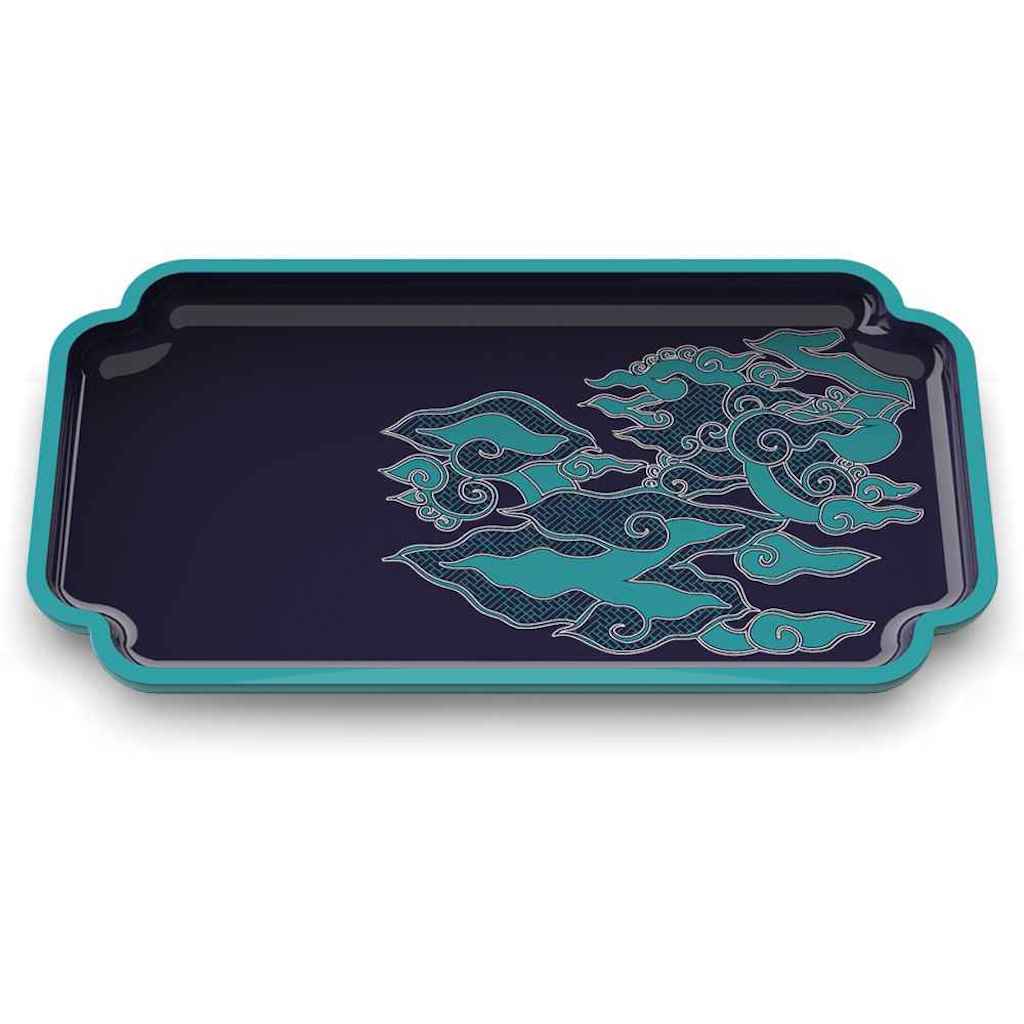 Cirebon Cloud Tea Tray from Forbidden Hill