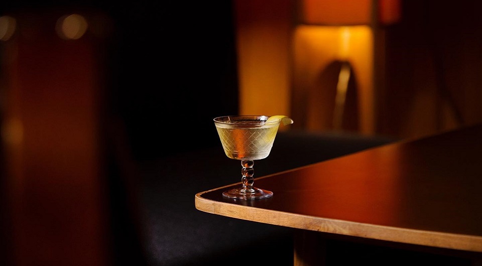 Liver Twice Vesper cocktail