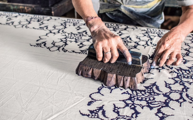 Woodblock printing traditional art