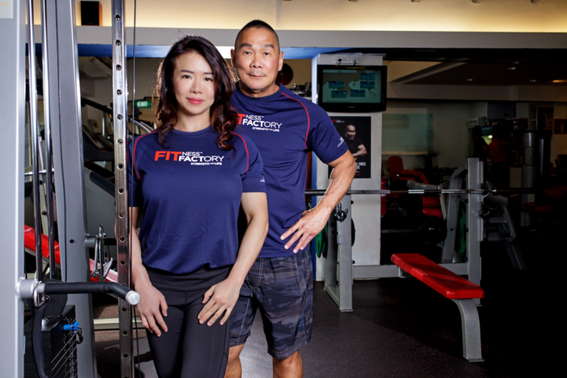 Joan Liew and Augustine Lee, founders of Fitness Factory