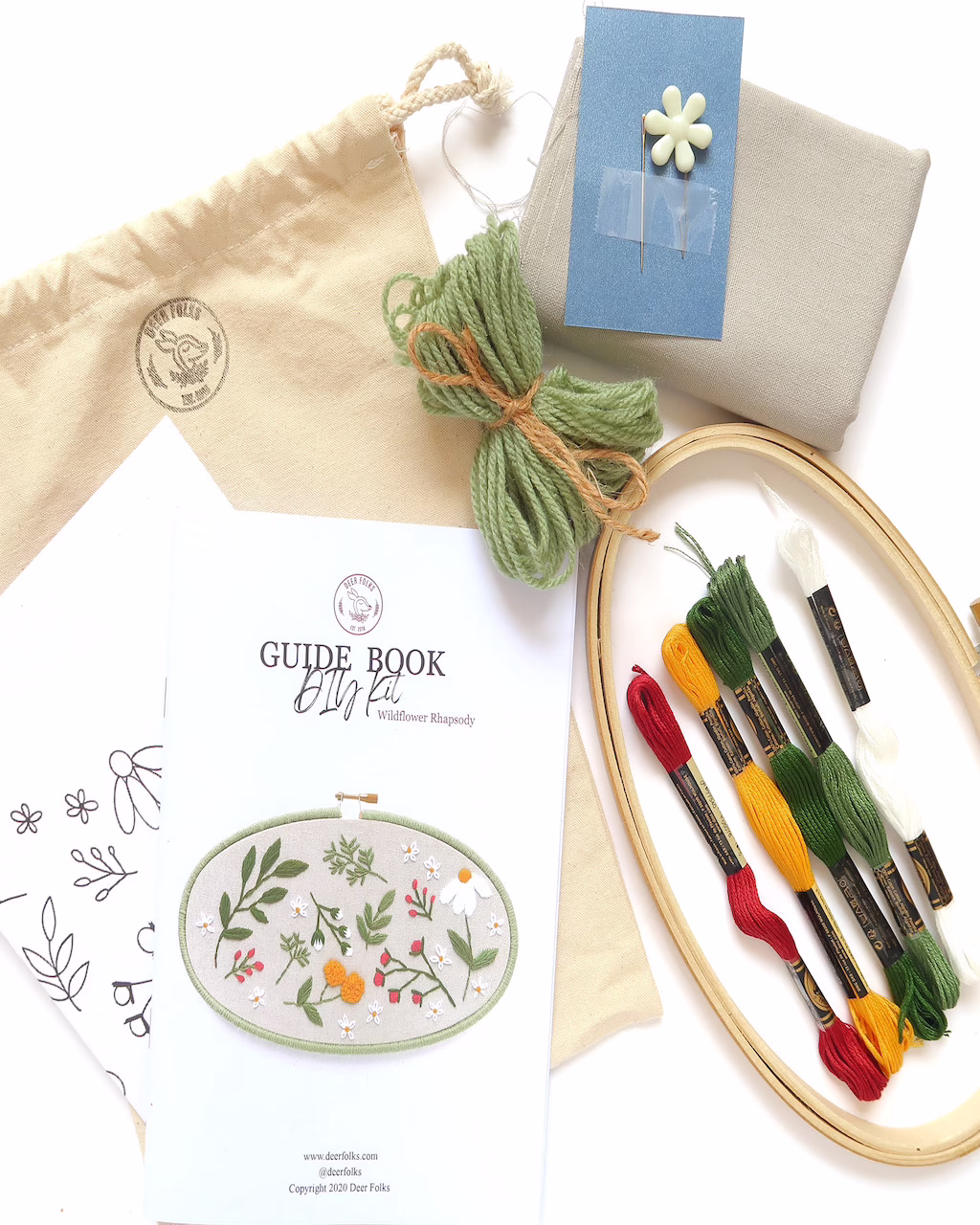 embroidery diy kit stay home
