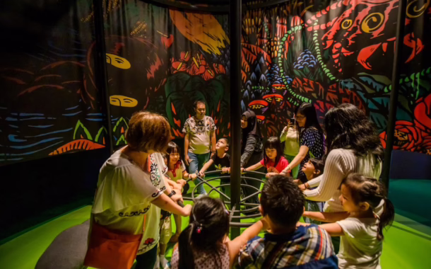 Young visitors at the National Gallery Singapore