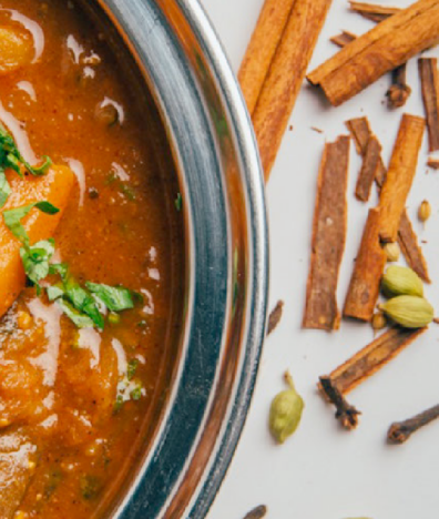 potato curry spices cinnamon