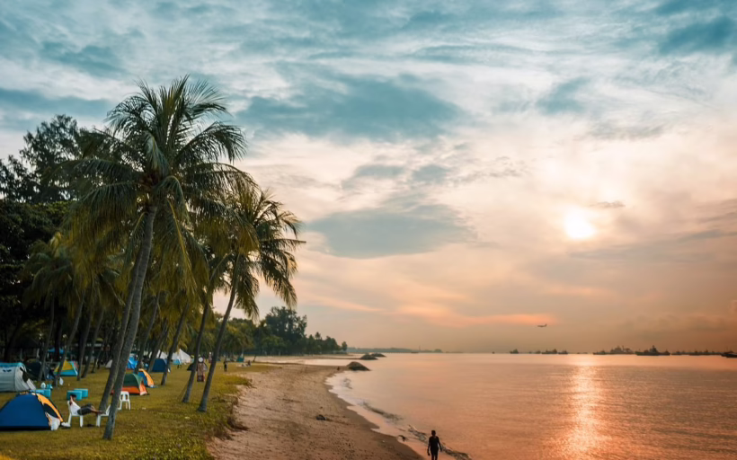 Sunrise at East Coast Park Singapore