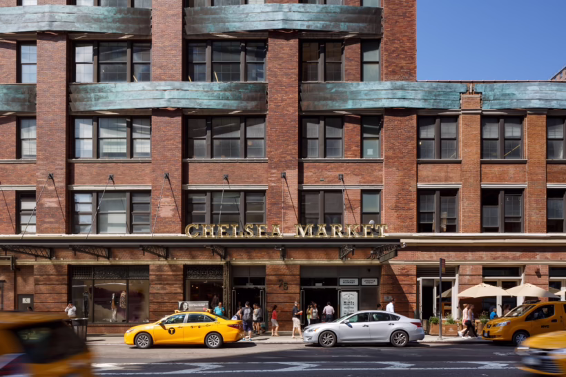 facade of chelsea market new york