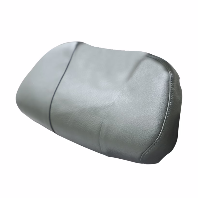 head rest made of airline seat covers