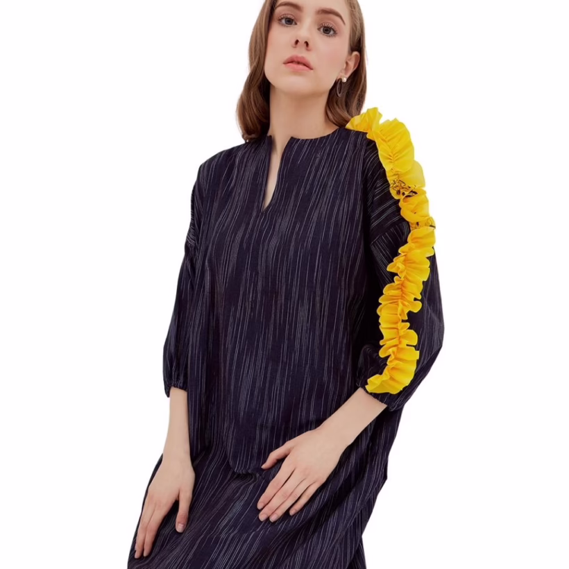 dress with life vest detail