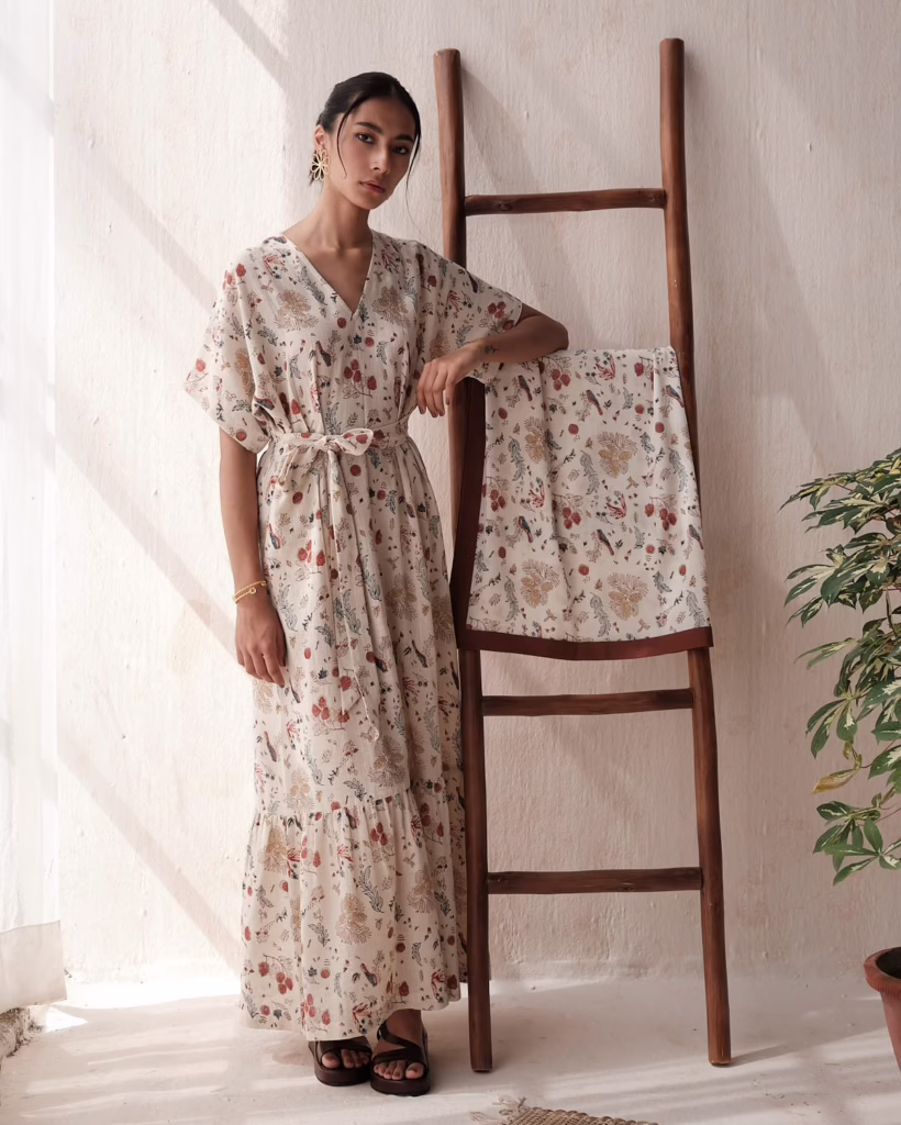 Model wearing clothes from Sui fashion brand Singapore
