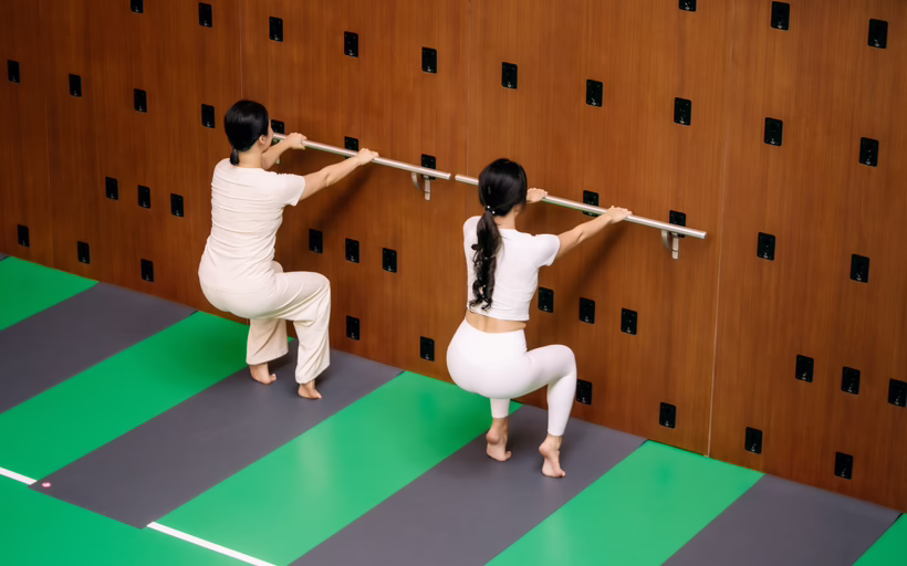 asian woman exercising