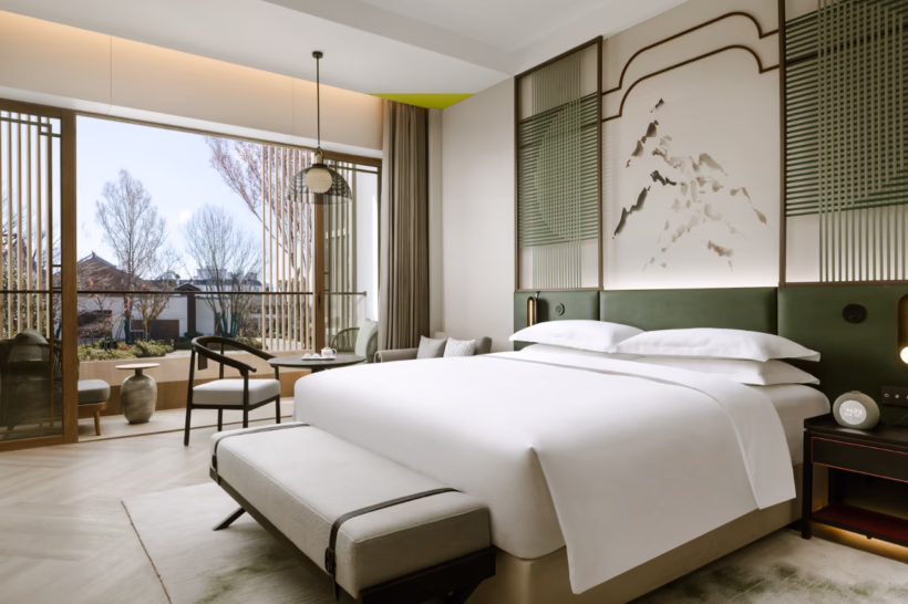 bedroom in dangkou ancient town hotel