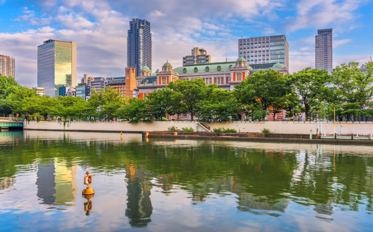 Osaka, Japan at Nakanoshima Island nestled between the Tosabori and Dōjima rivers Silverkris