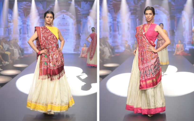 Patan Patola saris and dupattas, courtesy Heritage Patan Patola by Kanubhhai Salvi Silverkris