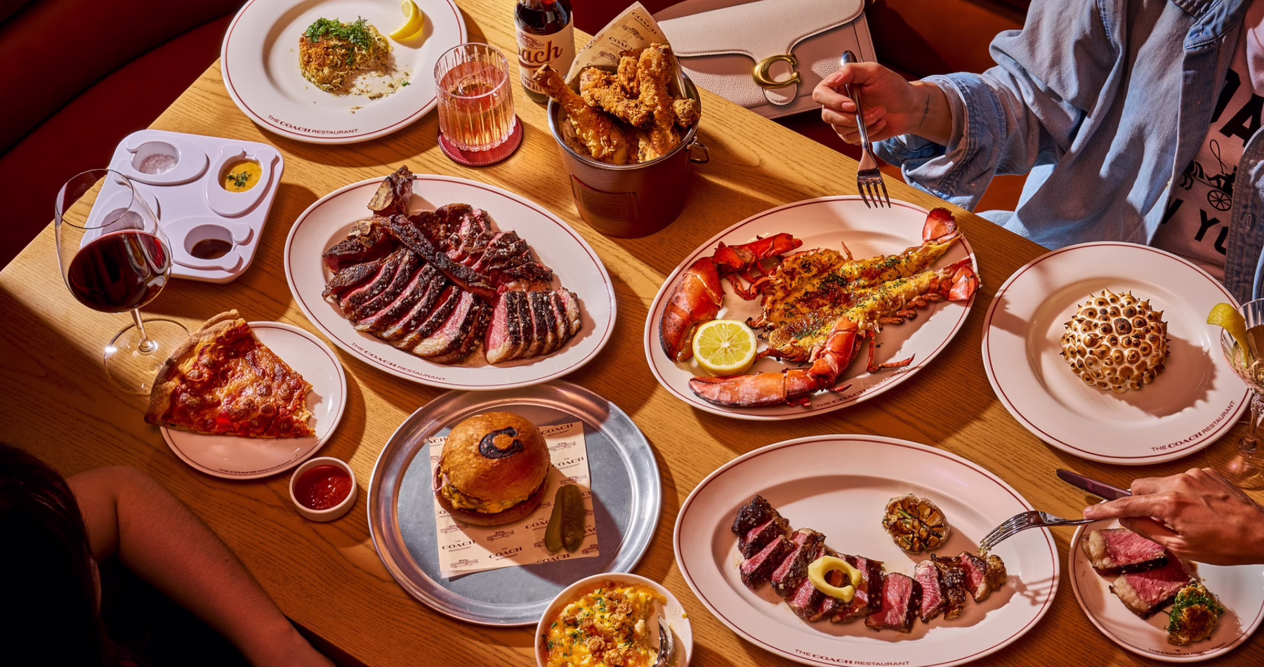 A delicious spread at The Coach Restaurant