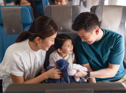 family travel on SIA silverkris