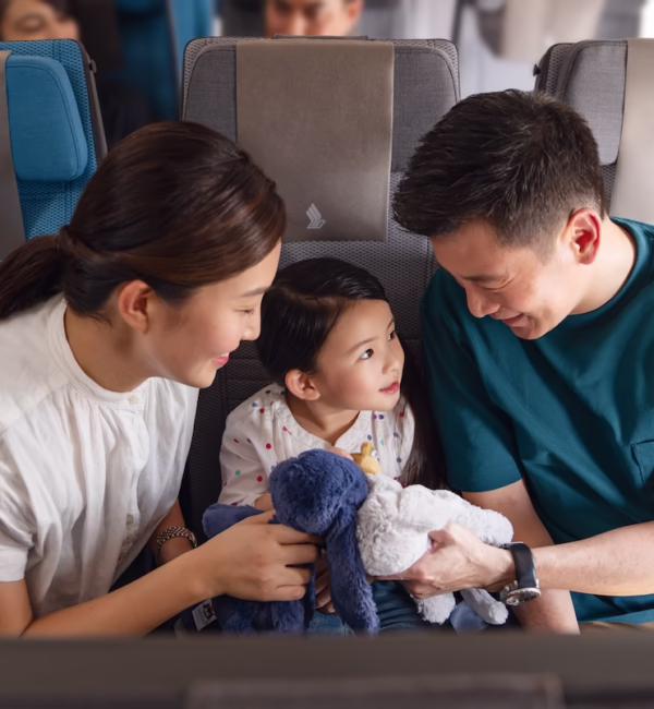 family travel on SIA silverkris