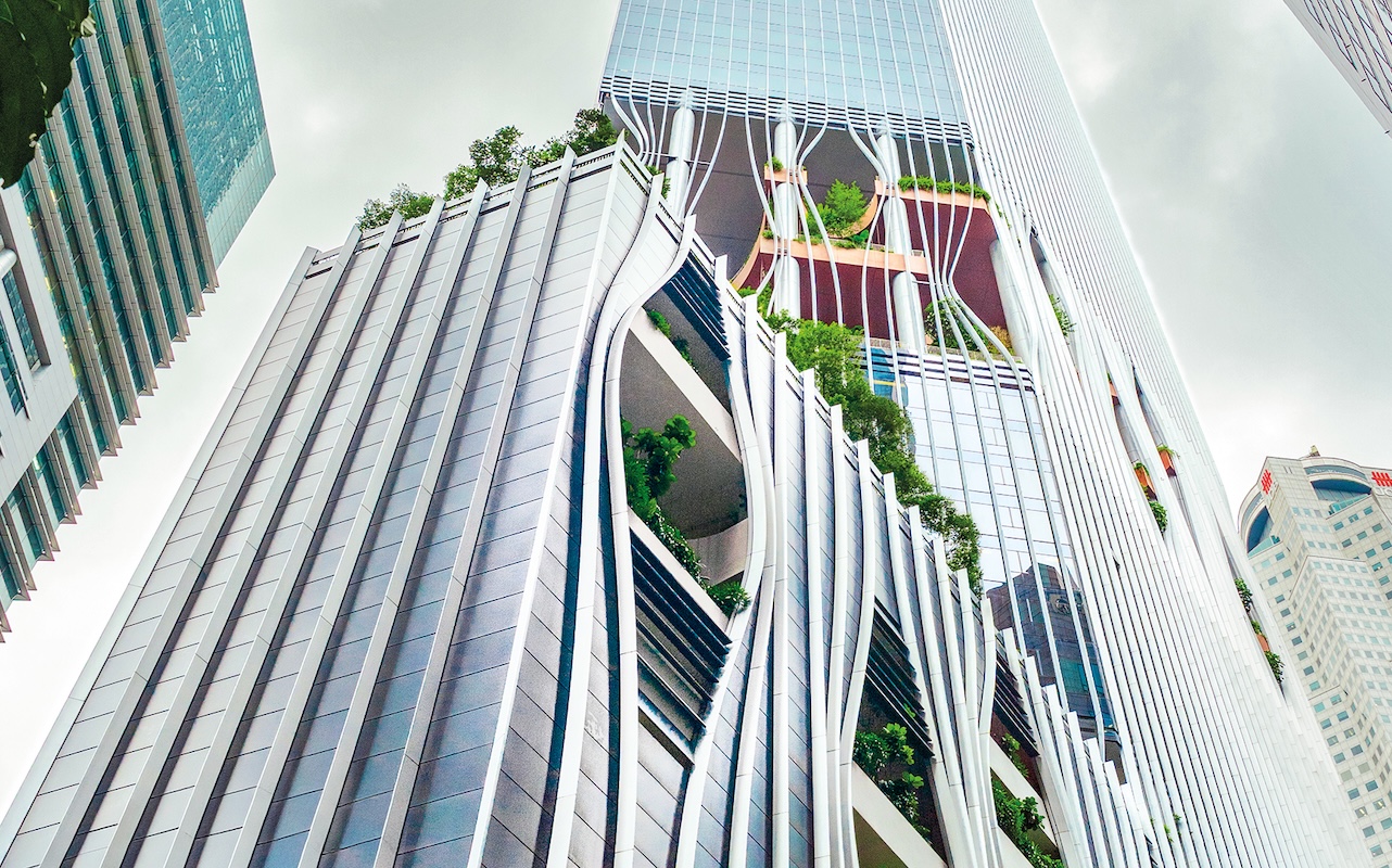 capitaspring tower singapore green vision silverkris