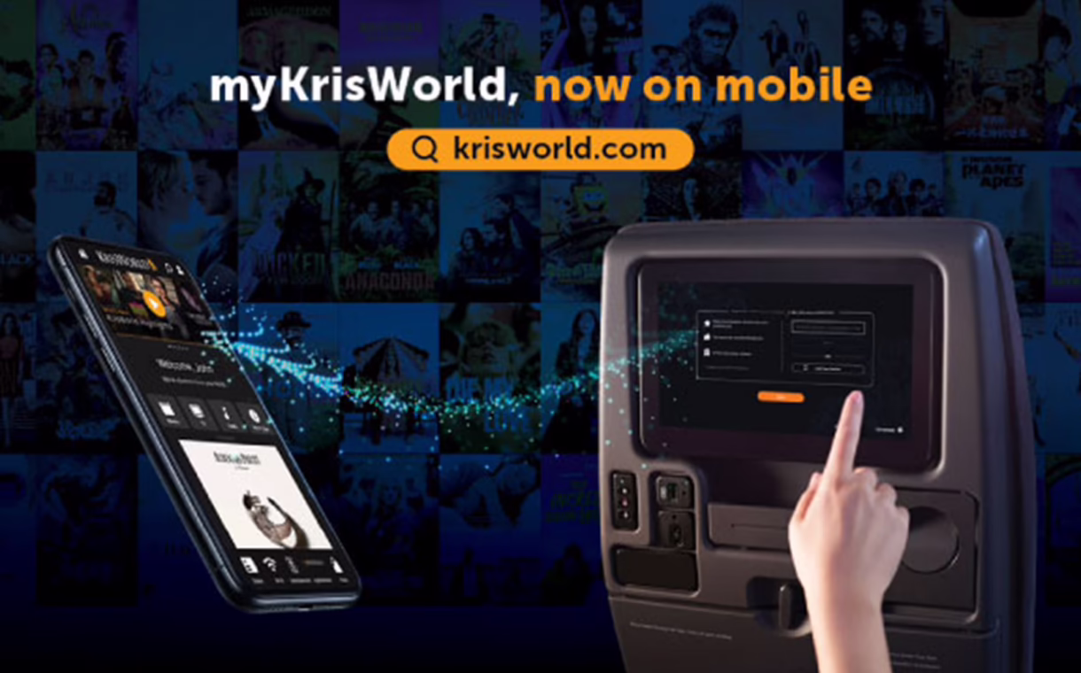 Abstract particle animation featured on Singapore Airlines KrisWorld digital entertainment platform