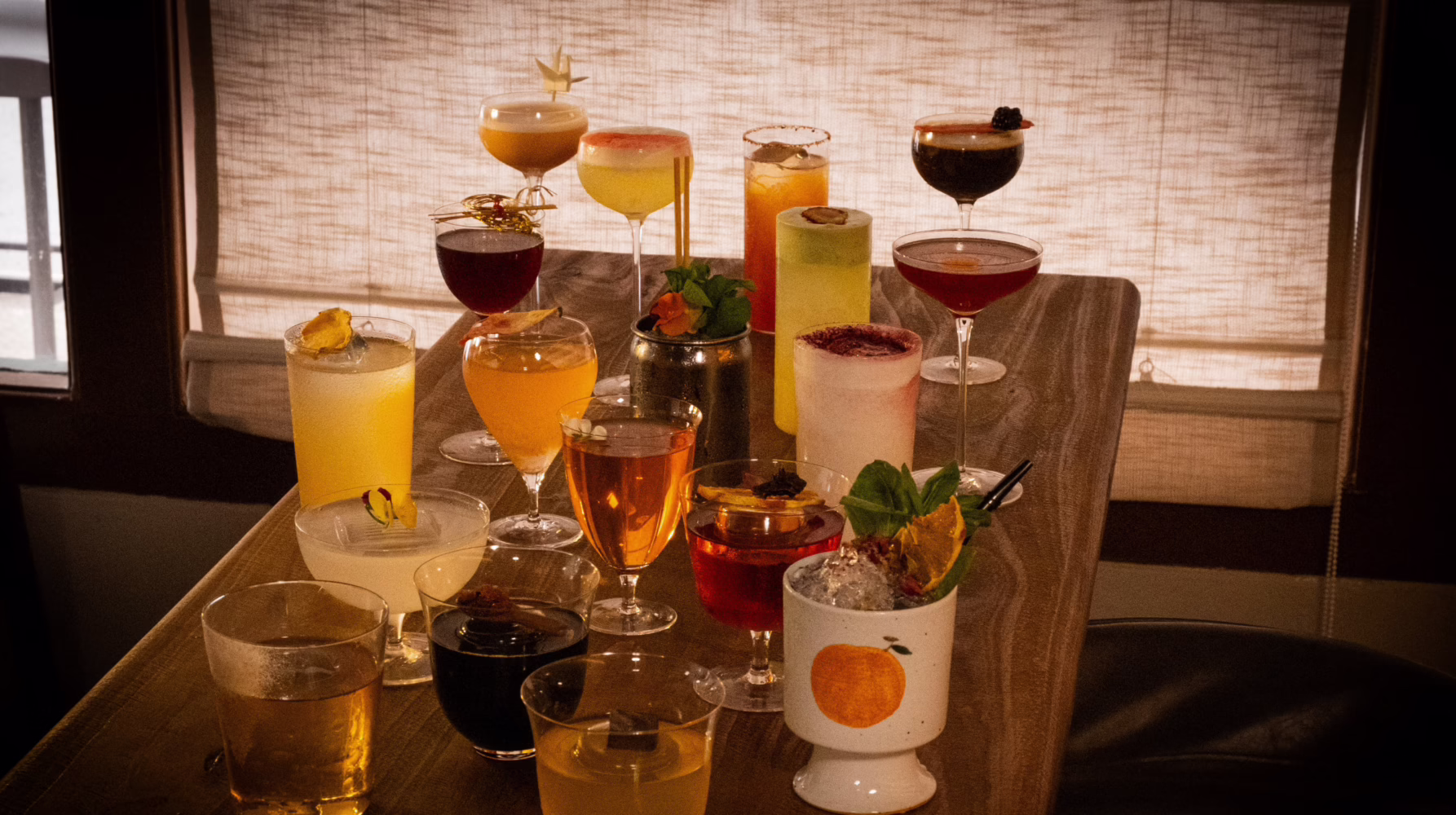 Assorted cocktails at Lunì - Scent, Bar & Kitchen on Lavender Street