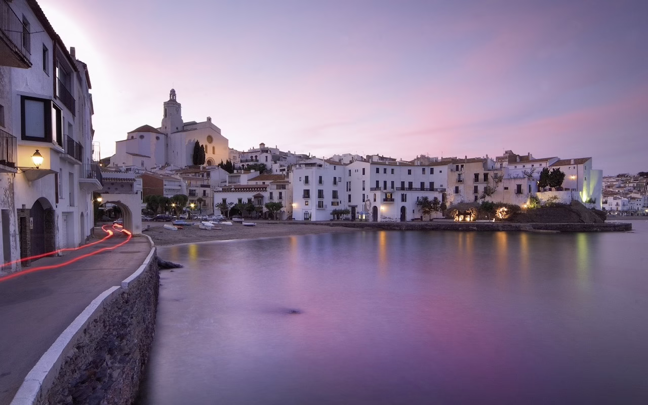 Cadaques at sunset in Girona