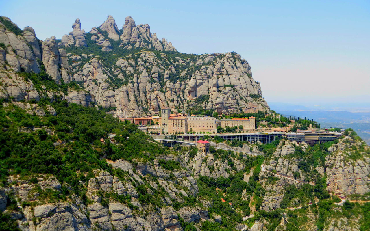 Mountainous landscape of Montserrat