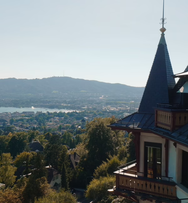 Panoramic views at The Dolder Grand.