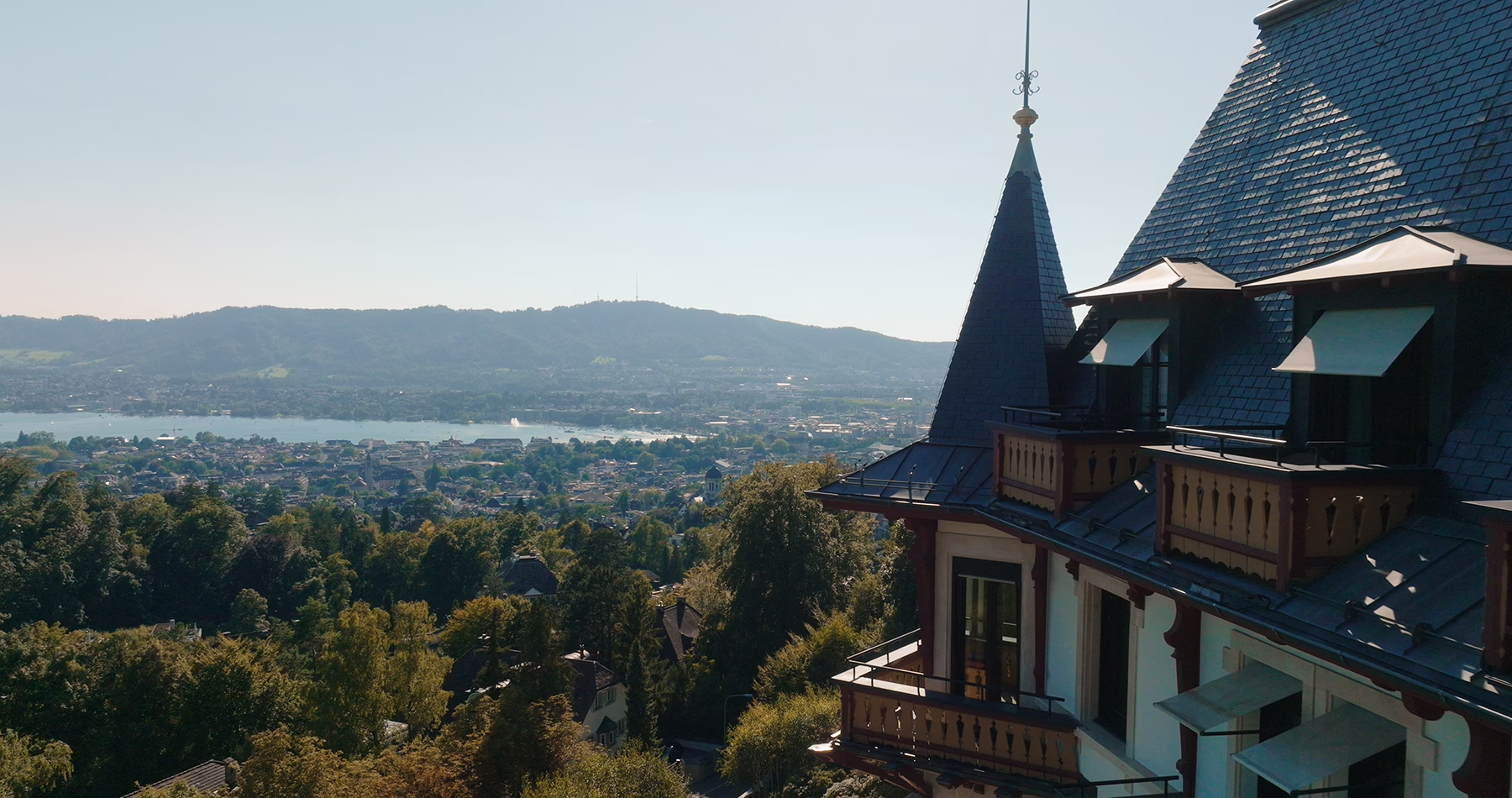 Panoramic views at The Dolder Grand.