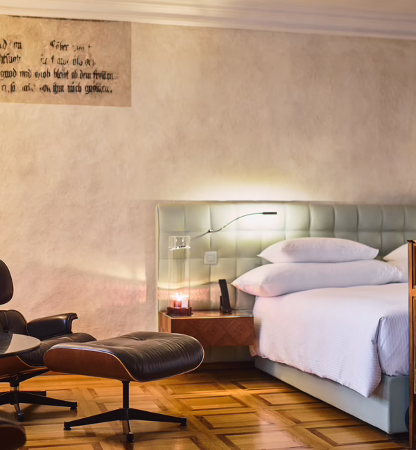 Widder Hotel Zurich blends medieval architecture with contemporary design.