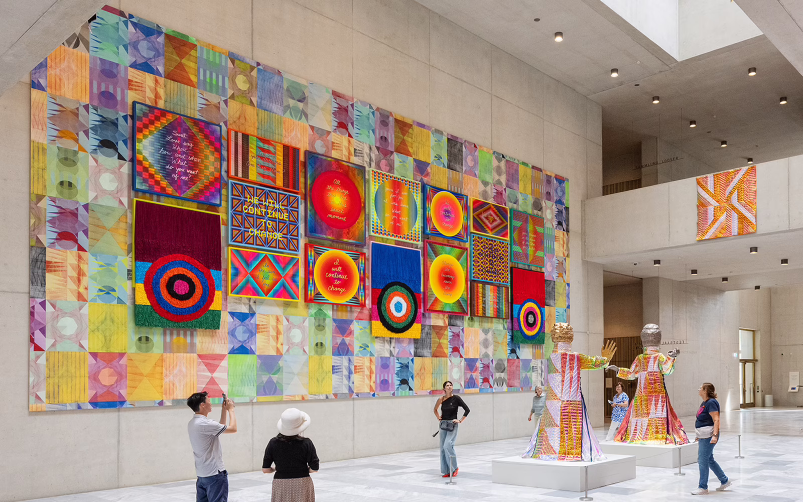 Visitors viewing artworks on display at Kunsthaus Zürich, Switzerland’s largest art museum.