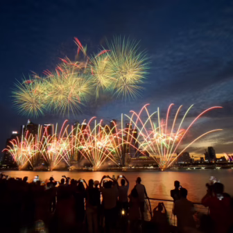 Singapore national day fireworks