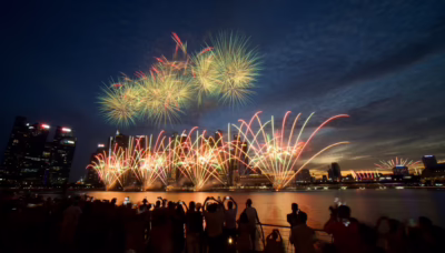 Singapore national day fireworks