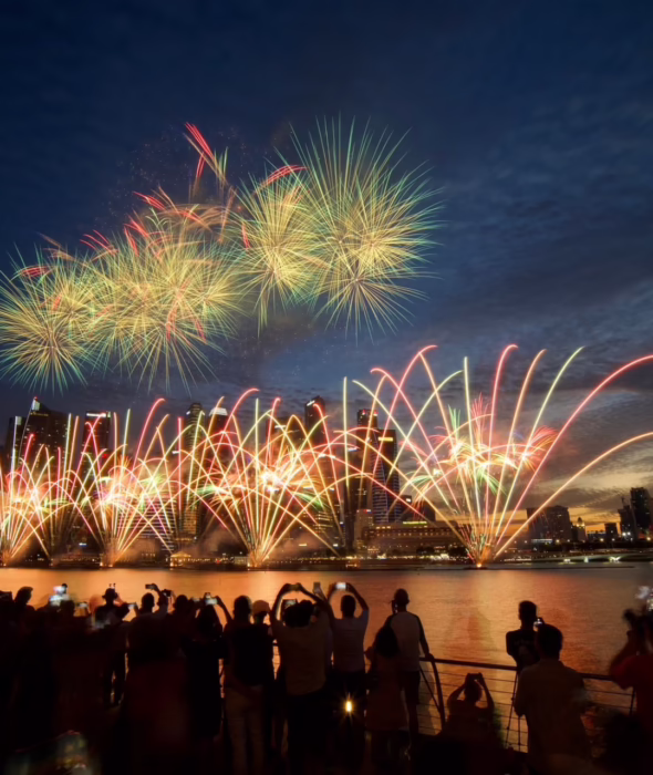 Singapore national day fireworks