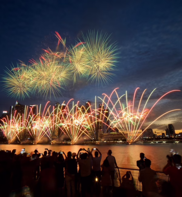 Singapore national day fireworks
