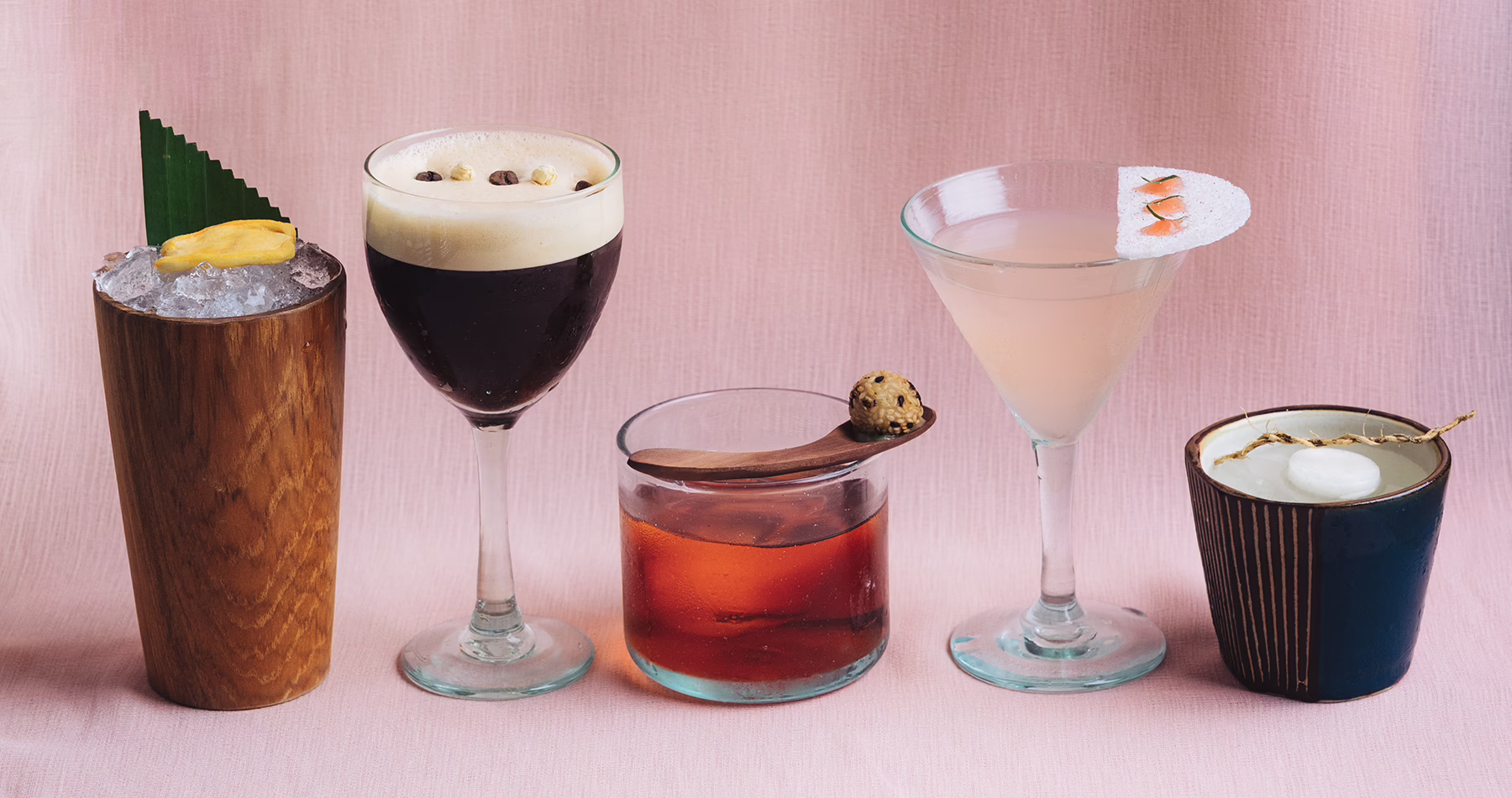 Five Rested Cocktails served at Kaum Jakarta
