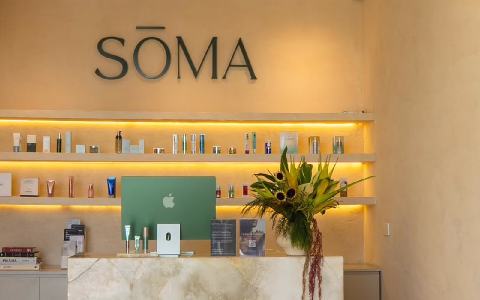 SŌMA Aesthetics & Longevity Club store front.