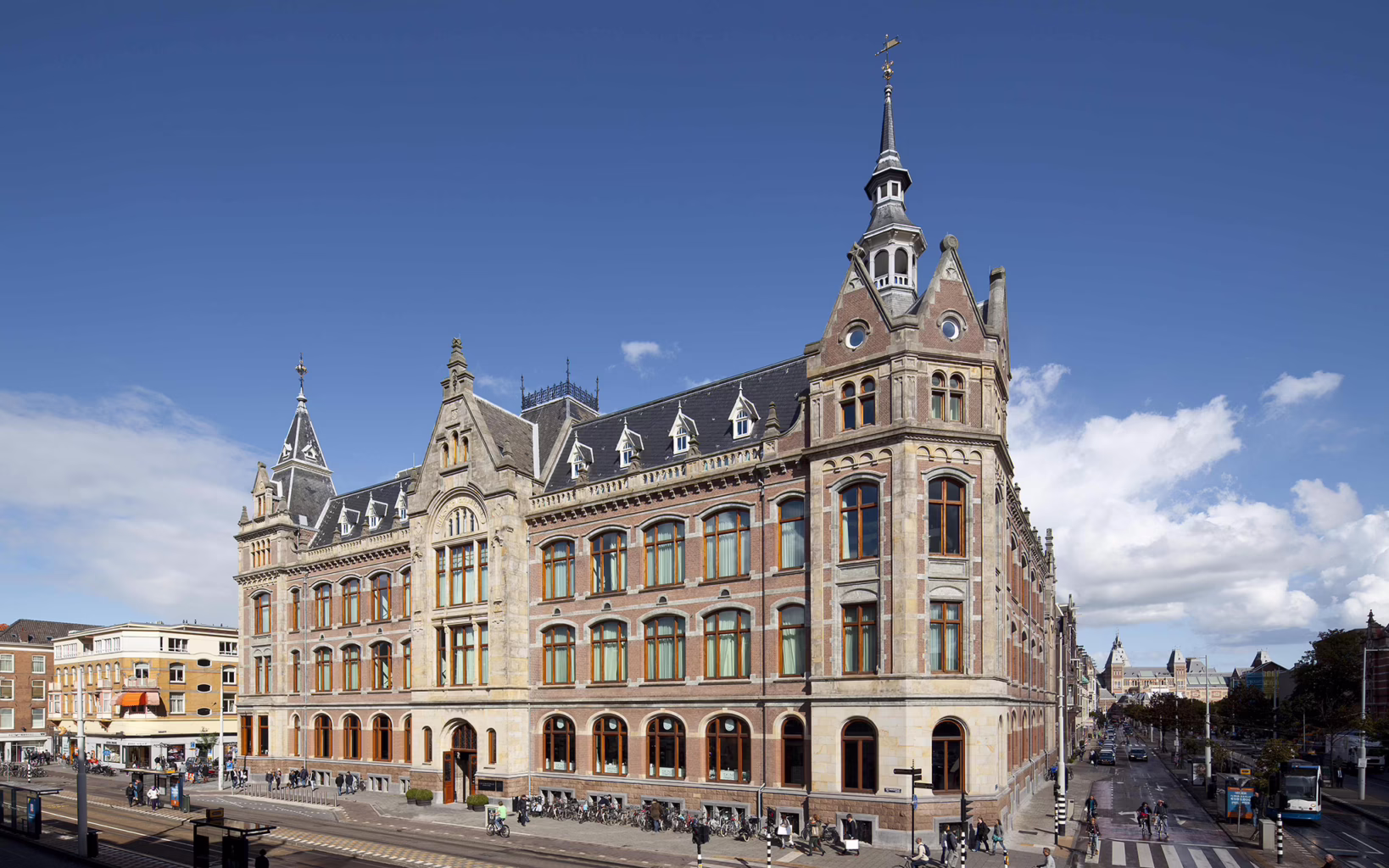 Exterior of Mandarin Oriental Conservatorium in Amsterdam’s Museum Quarter, the Netherlands.
