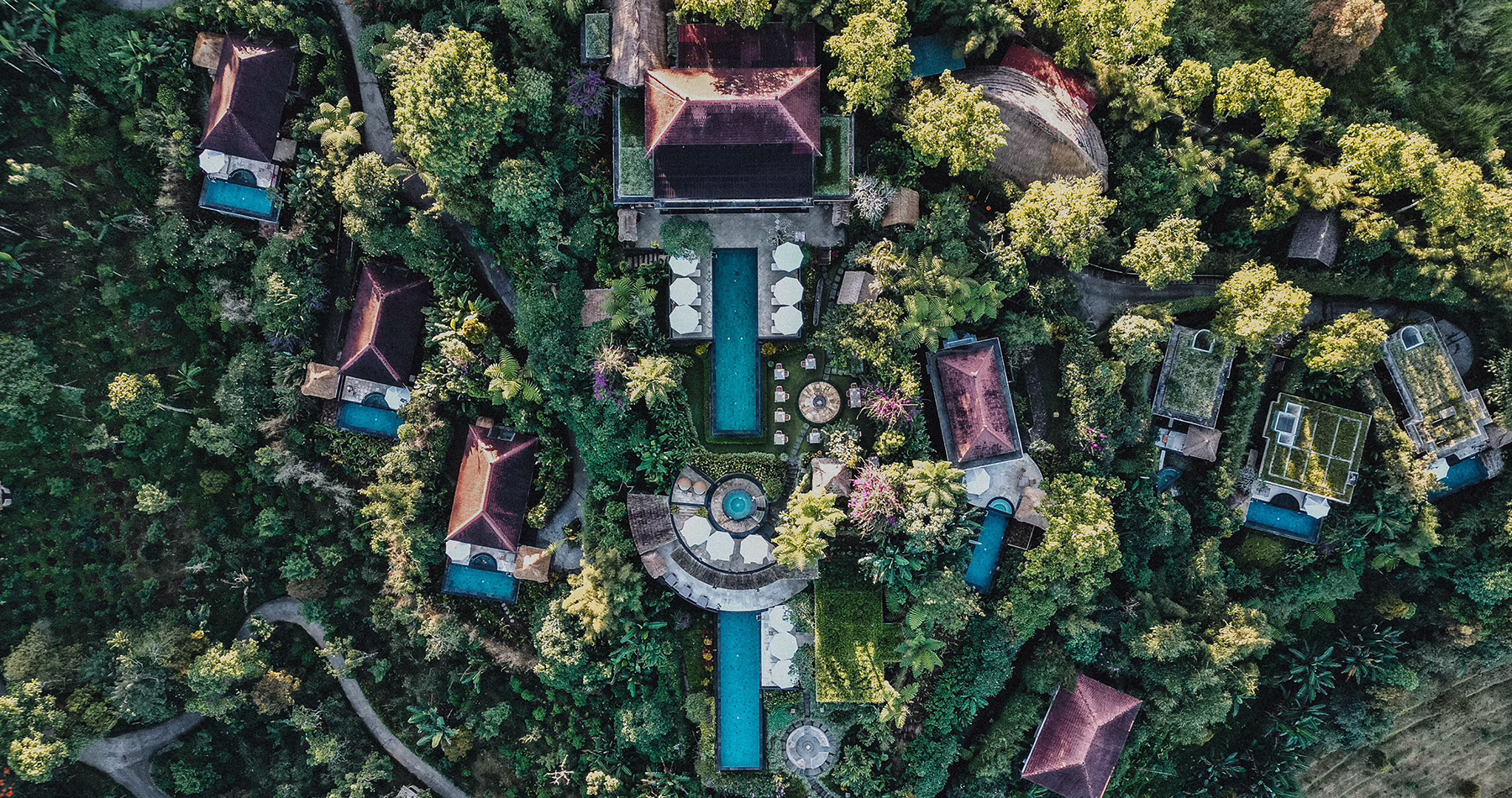 Bali Aerial View Munduk Moding Plantation