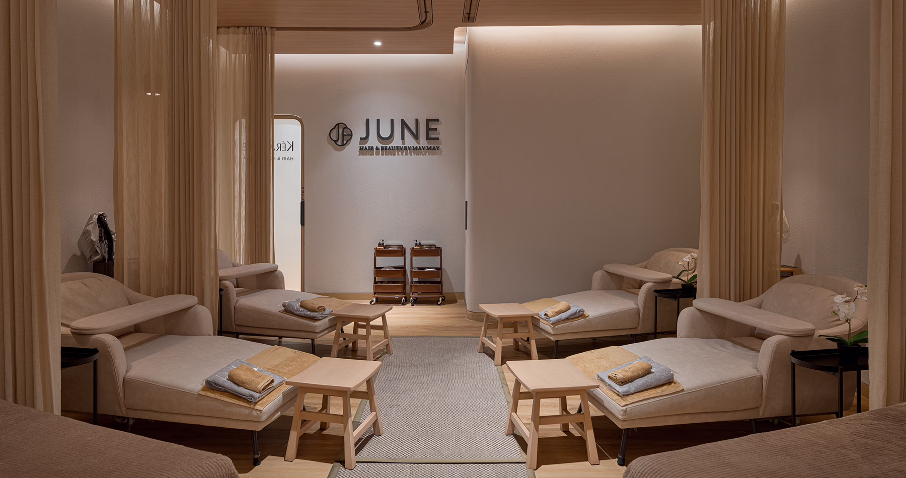 Interior of June by May May salon in Jakarta