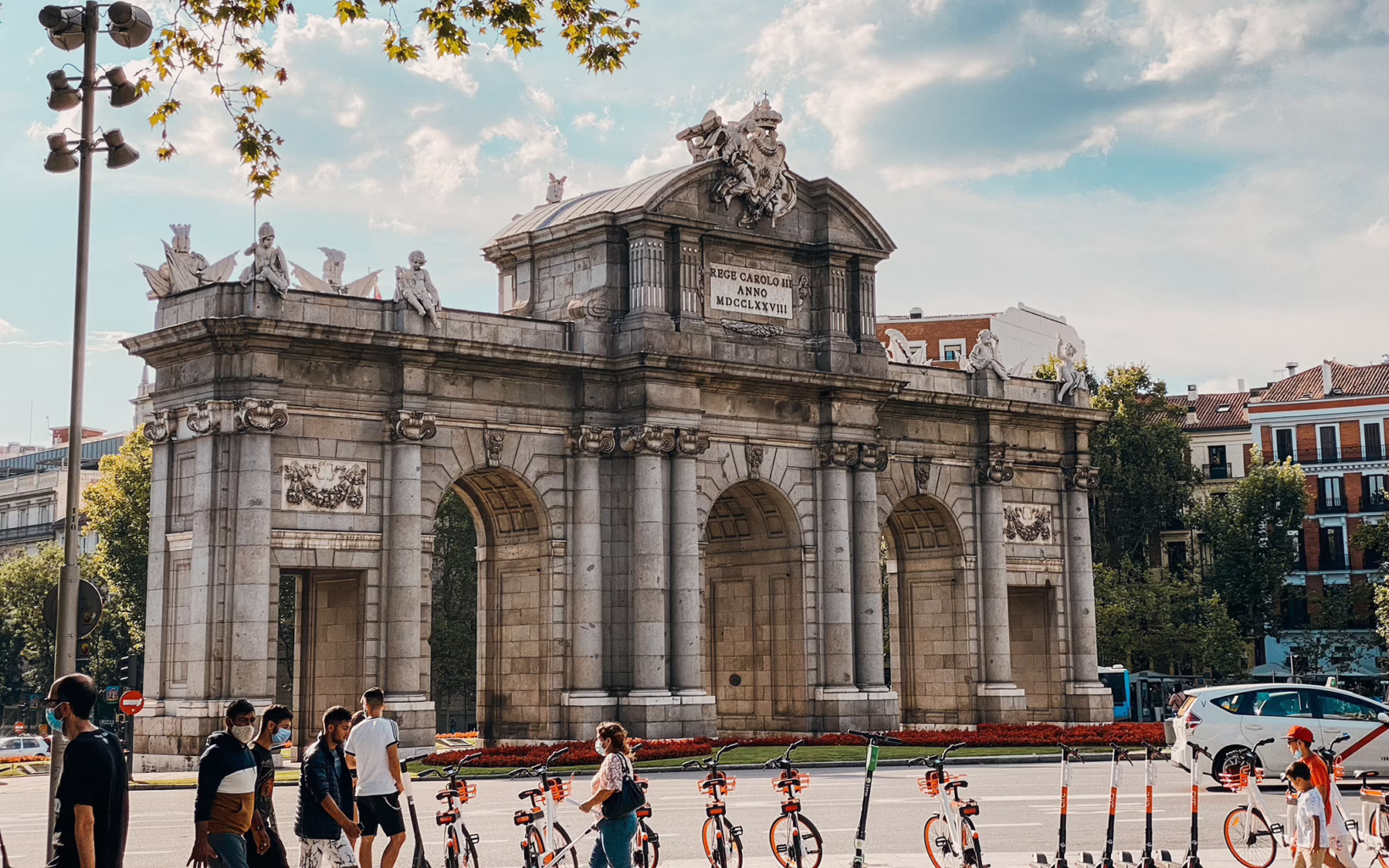 La Puerta de Alcalá triumphal arch in Madrid