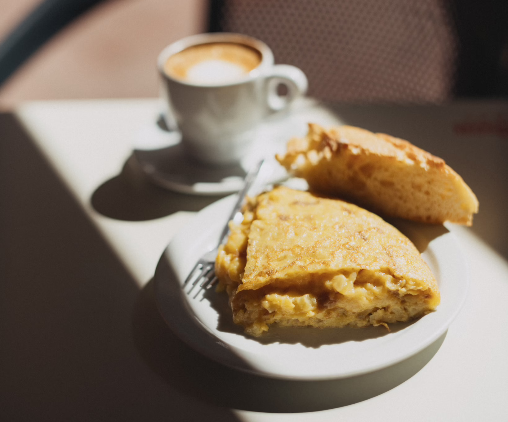 Tortilla de patatas with a creamy centre at Casa Dani in Madrid