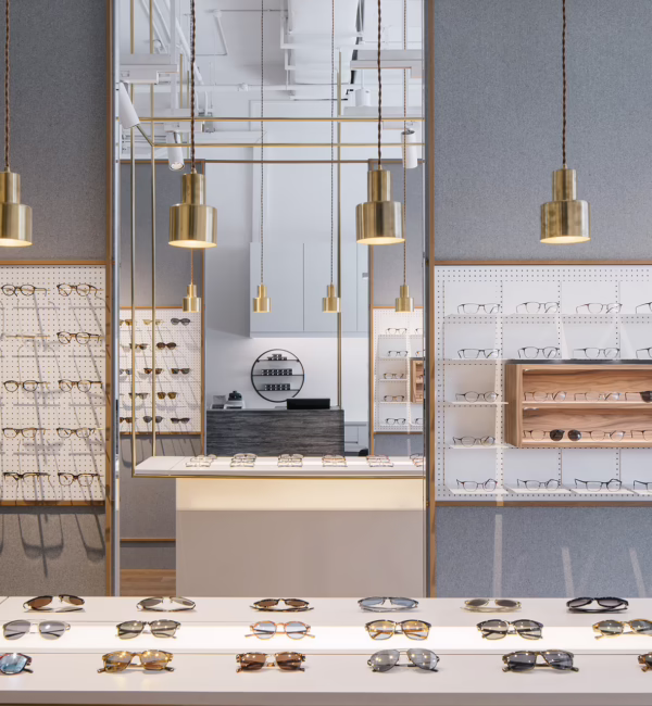 O+ Eyewear store front