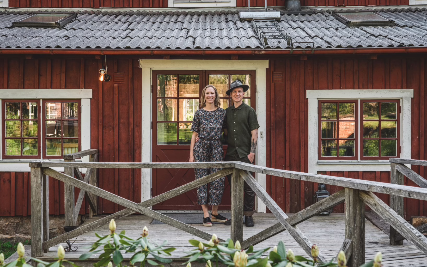 Owners Nicolai and Eva Tram of acclaimed Swedish restaurant, Knystaforsen