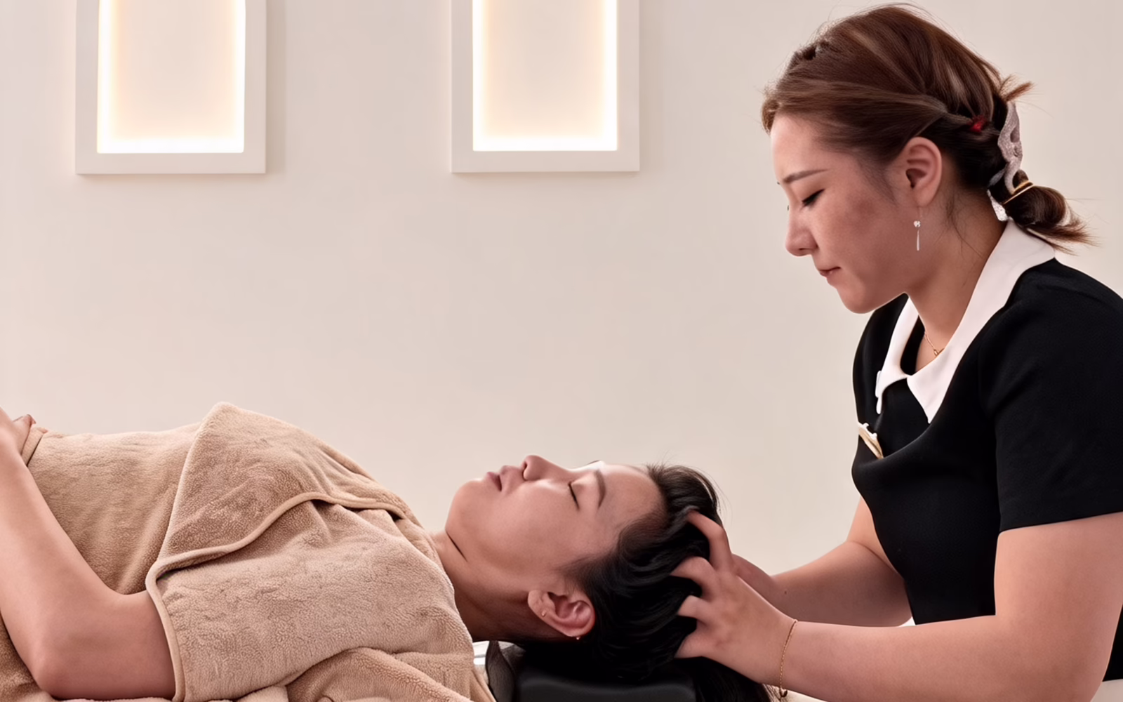 Singapore Oscar Head Spa head massage by therapist