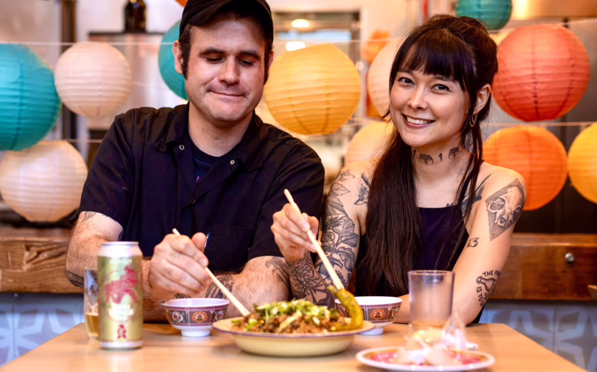 C-Y Chia and Shane Stanbridge of Lion Dance Cafe