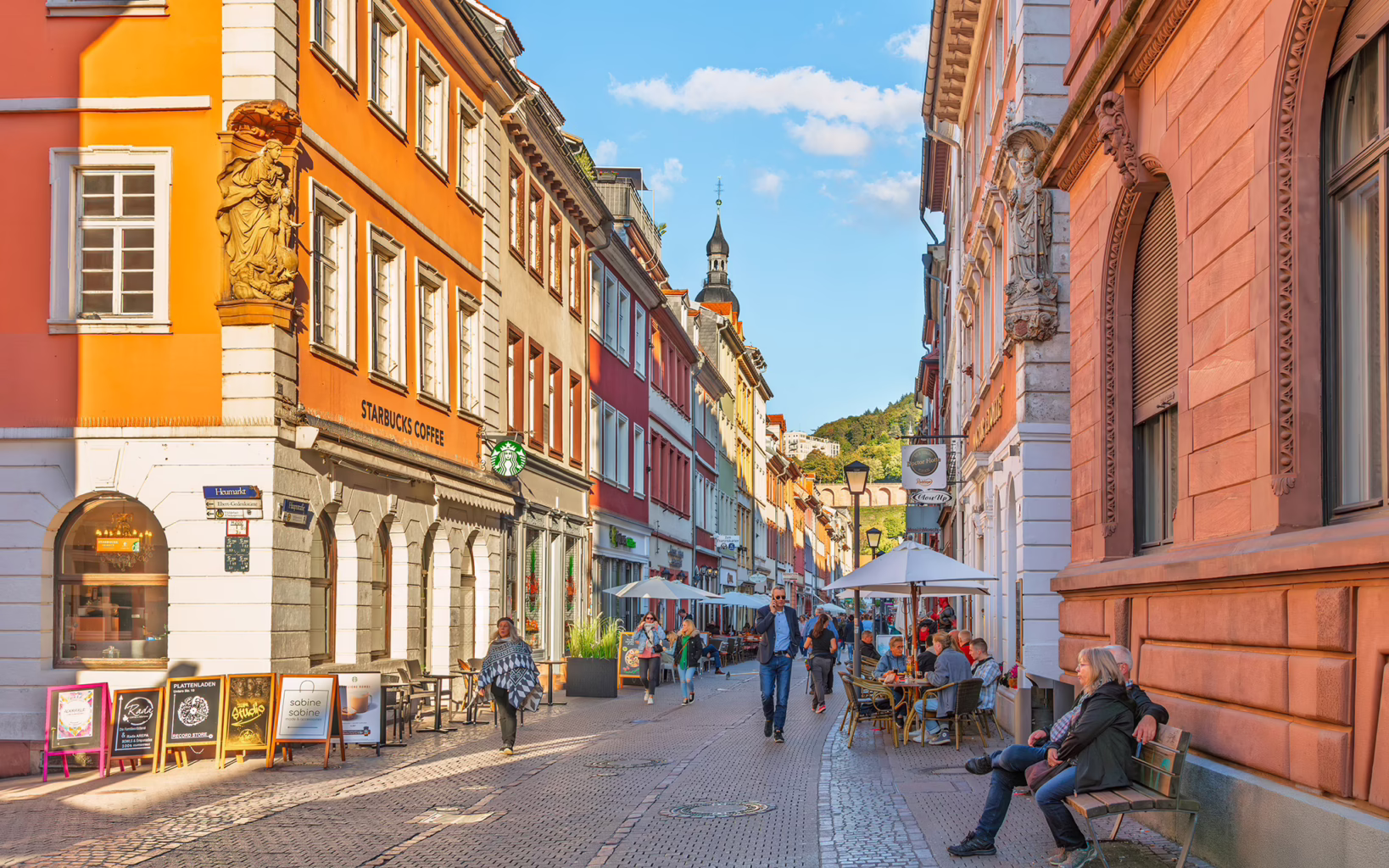 Historic streets and architecture in Munich, Germany