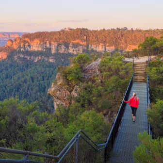 Blue Mountains landscape in New South Wales, Australia