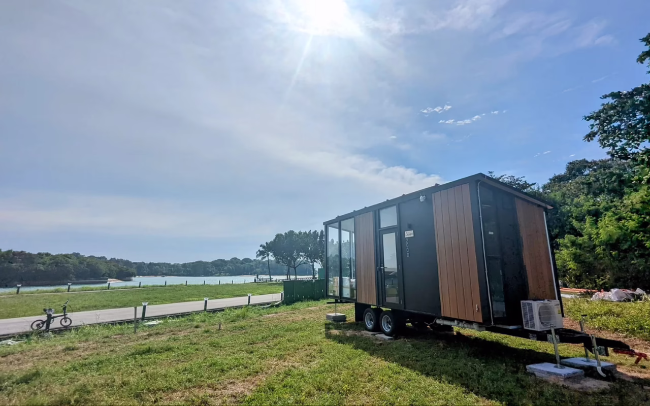 Eco-friendly tiny house accommodation at Tiny Away Escape on Lazarus Island, Singapore