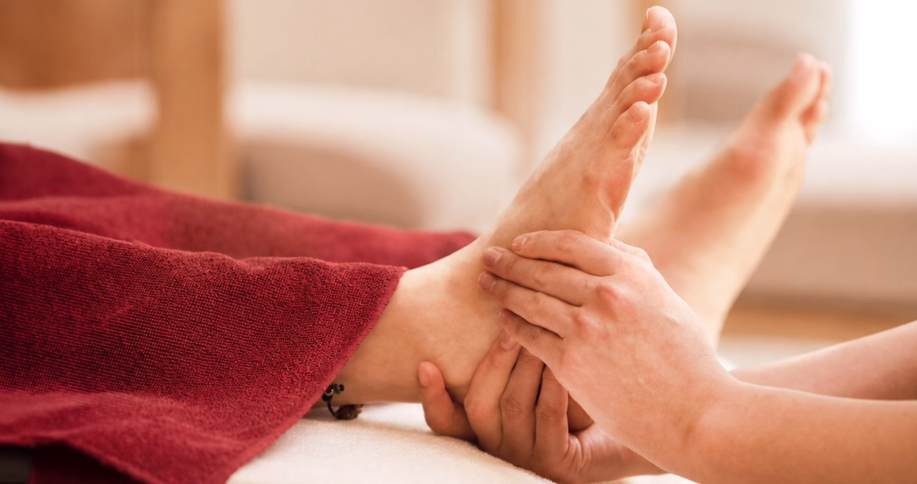 Signature foot reflexology treatment at Kenko Wellness Singapore