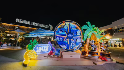 Explore glowing Disney-themed installations on Sentosa after dark as part of A Magical Island Adventure: Let’s Set Sail with Disney Cruise Line