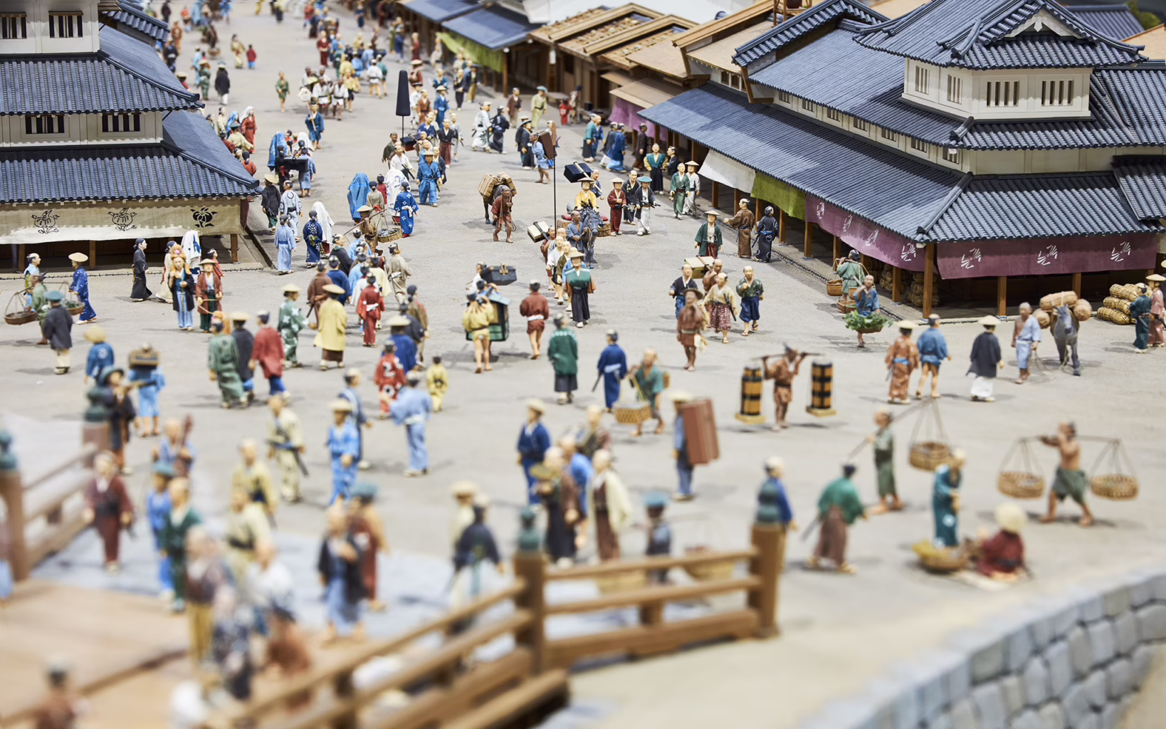 Recreation of a historic chonin neighbourhood at the Edo-Tokyo Museum